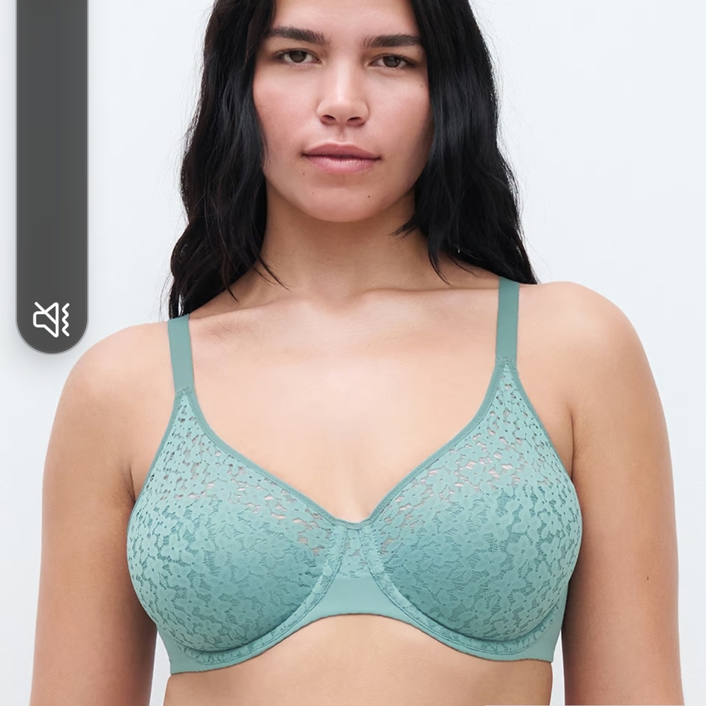 Chantelle Green Lace Bra